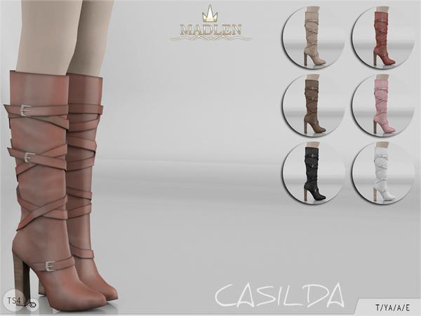 Sims 4 Madlen Casilda Boots by MJ95 at TSR