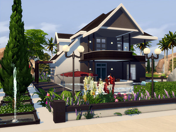 Sims 4 Marlena house by marychabb at TSR