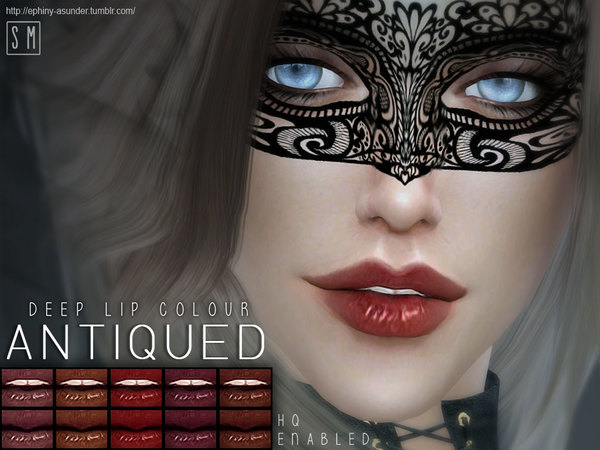 Sims 4 Antiqued Lip Colour by Screaming Mustard at TSR