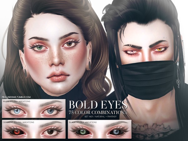 Sims 4 Bold Eyes Set N01 by Pralinesims at TSR