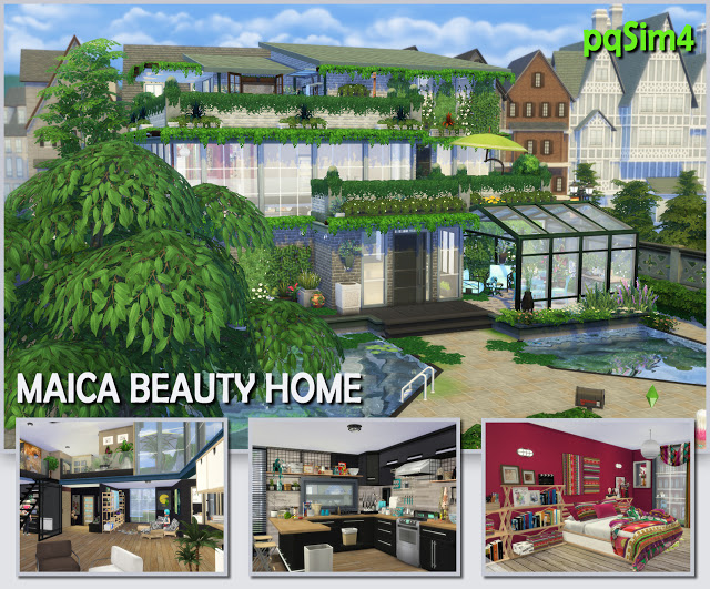 Sims 4 Maica Beauty Home by Mary Jiménez at pqSims4