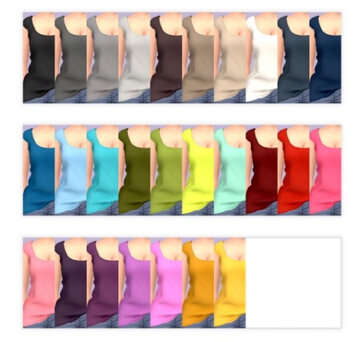 Half Tuck Top Recolors at Tukete » Sims 4 Updates