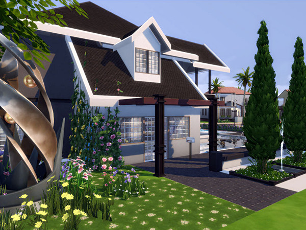 Sims 4 Marlena house by marychabb at TSR