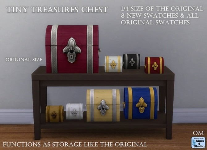 Sims 4 Tiny treasure chest by OM at Sims 4 Studio