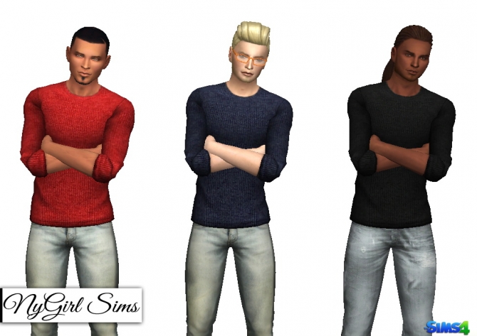 Male Sweater 3 Pack at NyGirl Sims » Sims 4 Updates