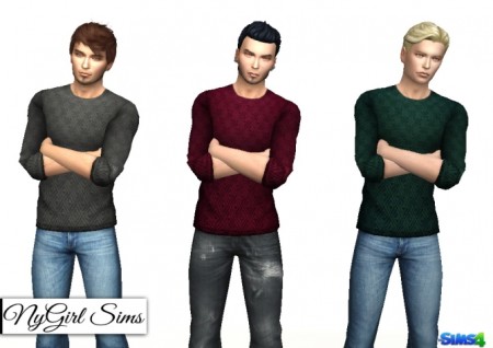 Male Sweater 3 Pack at NyGirl Sims » Sims 4 Updates