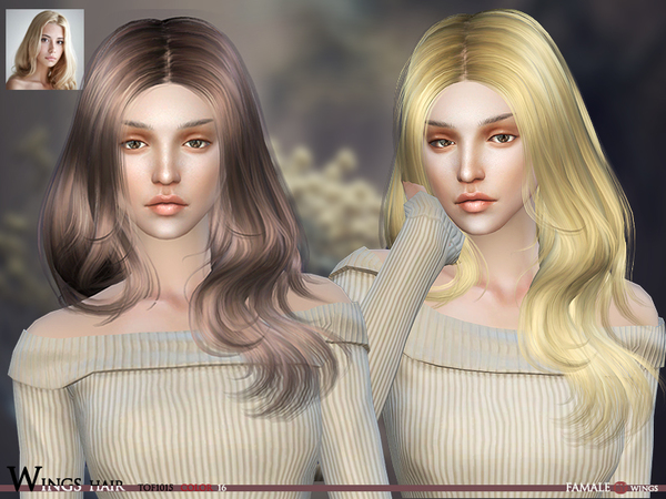 Sims 4 HAIR TOF1015 F by wingssims at TSR