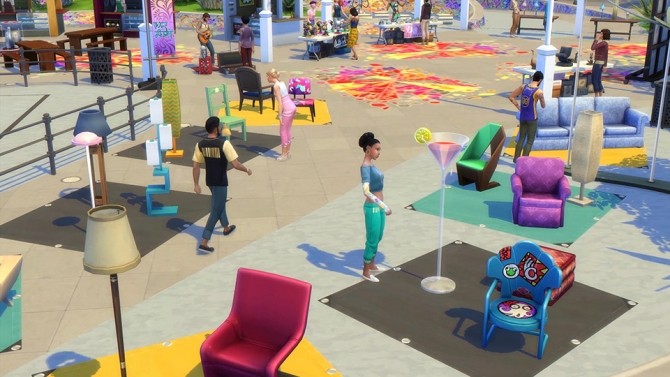 Sims 4 Get Thrifty with the Flea Market in The Sims 4 City Living at The Sims™ News