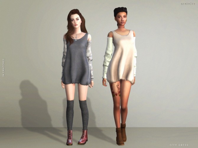 Sims 4 EFFY DRESS at SERENITY