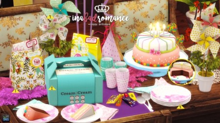 Happy Birthday mini set at In a bad Romance » Sims 4 Updates