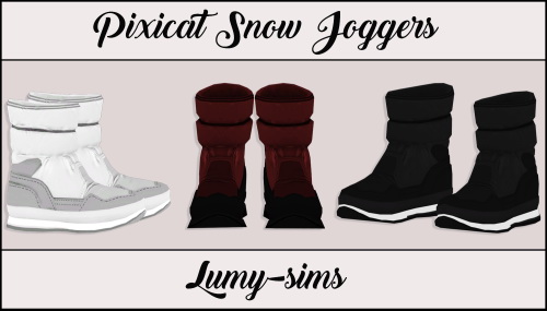 Sims 4 Pixicat Snow Joggers conversion at Lumy Sims