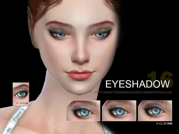 Sims 4 Eyeshadow 16 by S Club WM at TSR