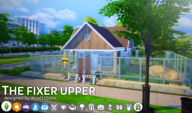 Sims 4 The Fixer Upper house by WyattsSims at SimsWorkshop