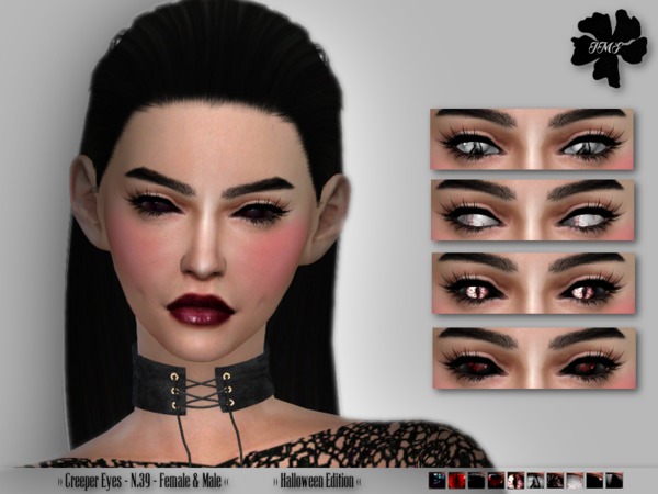 Sims 4 IMF Creeper Eyes N.39 F/M Halloween Edition by IzzieMcFire at TSR