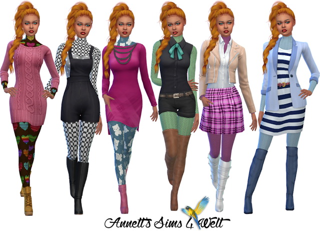 Sims 4 Knitted Jumpsuits at Annett’s Sims 4 Welt