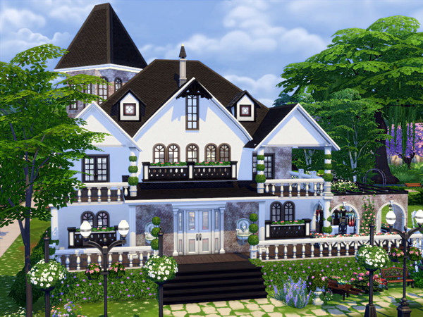 Sims 4 Bonjour Restaurant No CC by marychabb at TSR