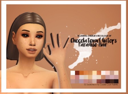 Recolour of Chocolatemuffintop’s Paradise Hair by Blushing-Cherub at SimsWorkshop