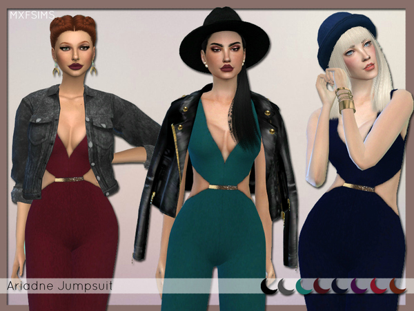 Sims 4 Ariadne Jumpsuit by mxfsims at TSR