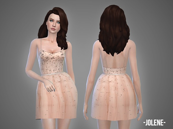 Sims 4 Jolene dress by April at TSR