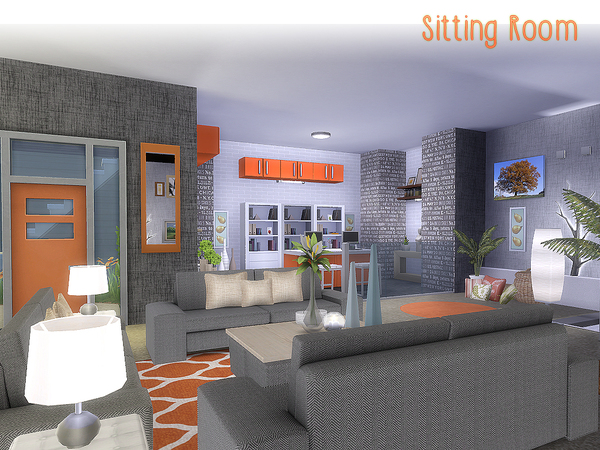 Sims 4 Tangerine Twist home by lenabubbles82 at TSR
