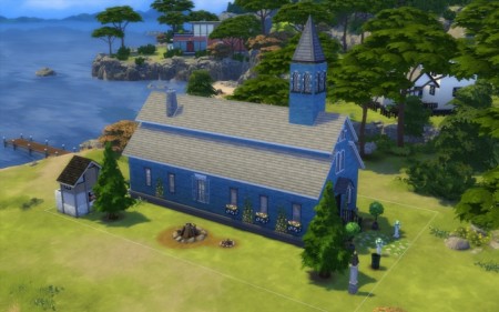 Amish Church NOCC with a simple country wedding venue by TaijaT at Mod The Sims