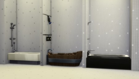 Mix-n-Match Showers & Tubs by Madhox at Mod The Sims