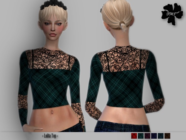 Sims 4 IMF Lolita Top by IzzieMcFire at TSR