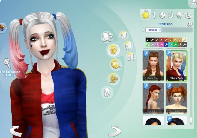 Sims 4 Harley Quinn Hair at My Stuff