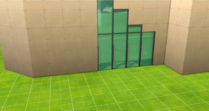 Sims 4 Huge Door and Window Set Update with Double Doors by maloverci at Mod The Sims