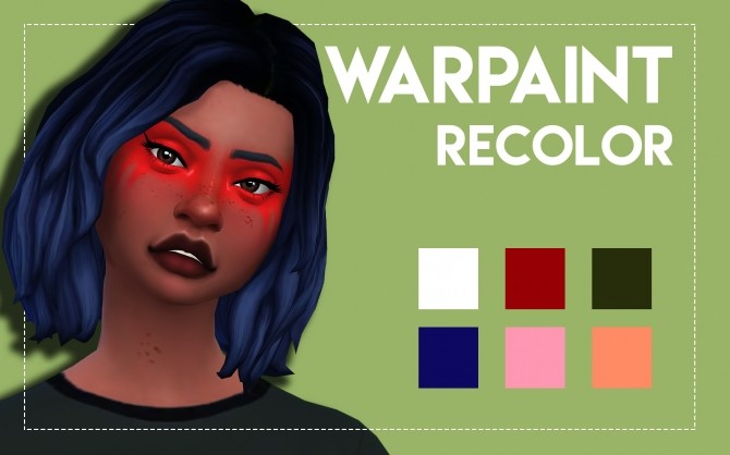 Sims 4 Necroberrysims Warpaint Recolor by Weepingsimmer at SimsWorkshop