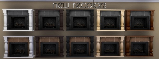 Sims 4 2 Sided and Adjustable Height Wall Fireplaces by Madhox at Mod The Sims