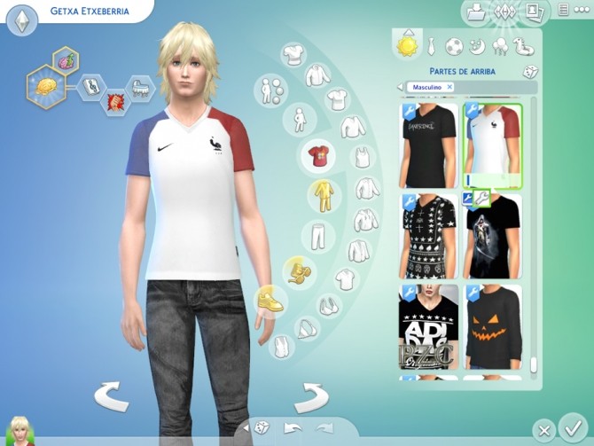 Sims 4 France T shirts by BlackGore08 at Mod The Sims