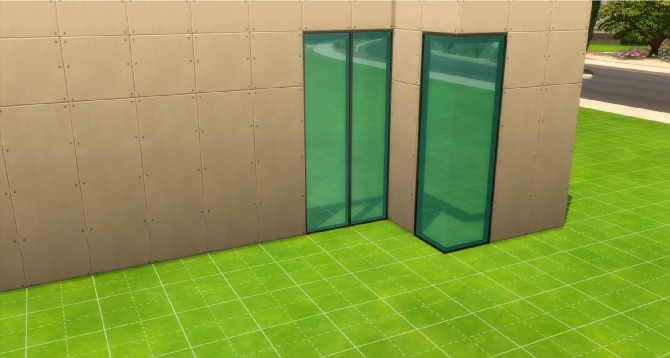 Sims 4 Huge Door and Window Set Update with Double Doors by maloverci at Mod The Sims