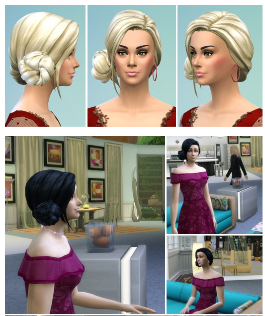 Sims 4 Bun On My Side at Birksches Sims Blog