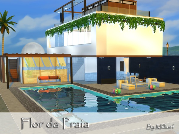 Sims 4 Flor da Praia house by millasrl at TSR