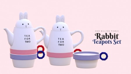 Rabbit Teapots Set at One Billion Pixels