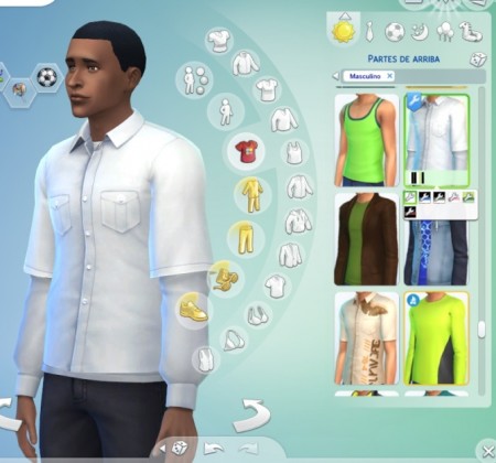 Layered Button Up Shirt by ZeroG667 at Mod The Sims