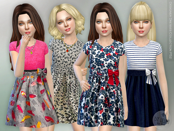 Sims 4 Designer Dresses Collection P52 by lillka at TSR