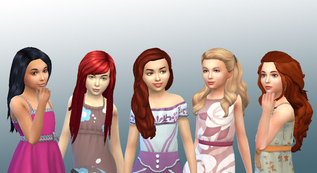 Sims 4 Girls Long Hair 4 at My Stuff