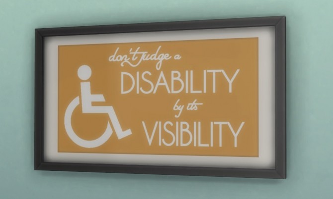 Sims 4 Spoonie Love   Chronic Illness and Disability Paintings by Madhox at Mod The Sims