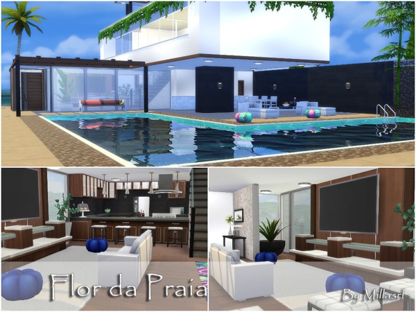 Sims 4 Flor da Praia house by millasrl at TSR
