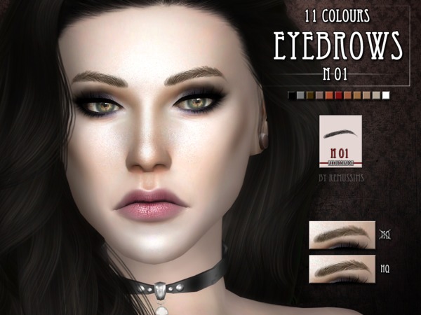 Sims 4 Eyebrows N01 by RemusSirion at TSR