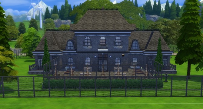 Sims 4 Greystone Asylum mansion by TaijaT at Mod The Sims