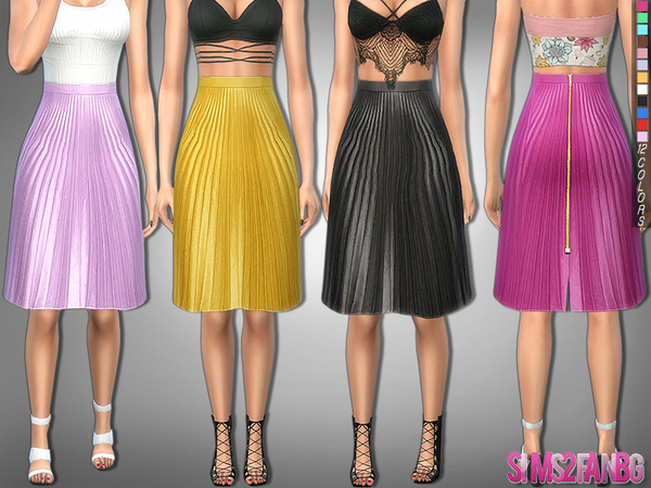 Sims 4 234 Pleated Skirt by sims2fanbg at TSR
