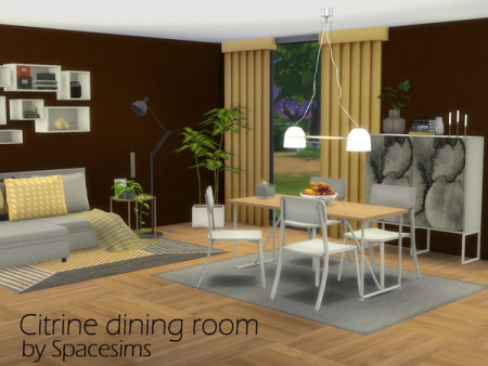 Citrine dining room by spacesims at TSR