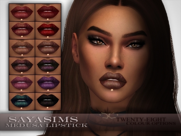 Sims 4 Medusa Lipstick by SayaSims at TSR