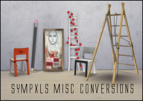 Sims 4 Misc Conversions by Sympxls at SimsWorkshop