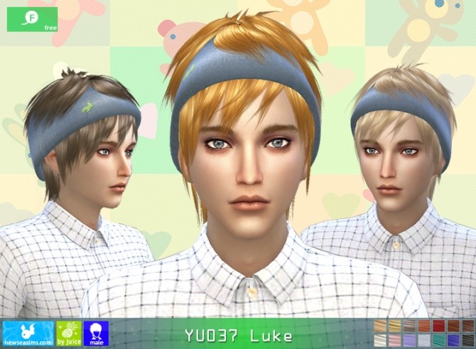 Sims 4 YU037 Luke hair for males (Free) at Newsea Sims 4