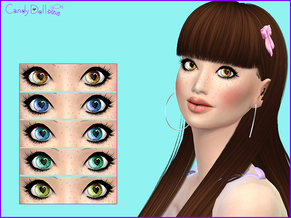 Sims 4 Cute Heart Eyes by CandyDoll at TSR