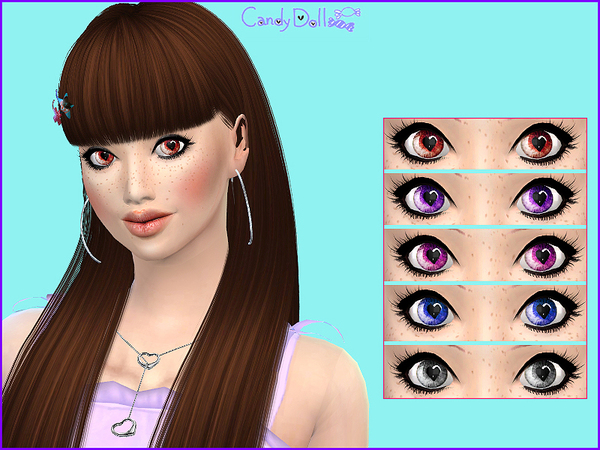 Sims 4 Cute Heart Eyes by CandyDoll at TSR